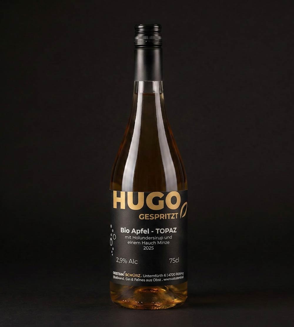 Hugo gespritzt – Bio Apfel Topaz